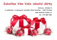Výroba a balení originálních vánočních dárků. Dárková služba Ostrava, Střední 4