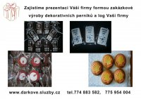 Výroba prezentace Vaší firmy z perníku - Logo nejmenované firmy - Dárková a balicí služba Ostrava Střední 4