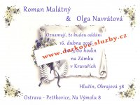 Výroba originálního svatebního oznámení, Ostrava, Střední 4