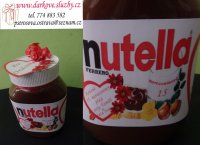 Narozeninová Nutella - výroba originálních přelepů a přebalů čokolád a čokoládek, Ostrava, Střední 4